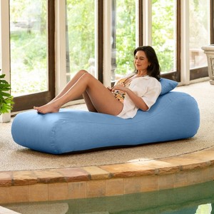 Arlo Outdoor Bean Bag Sun Lounger - Pool and Patio Chaise Recliner - 1 of 4