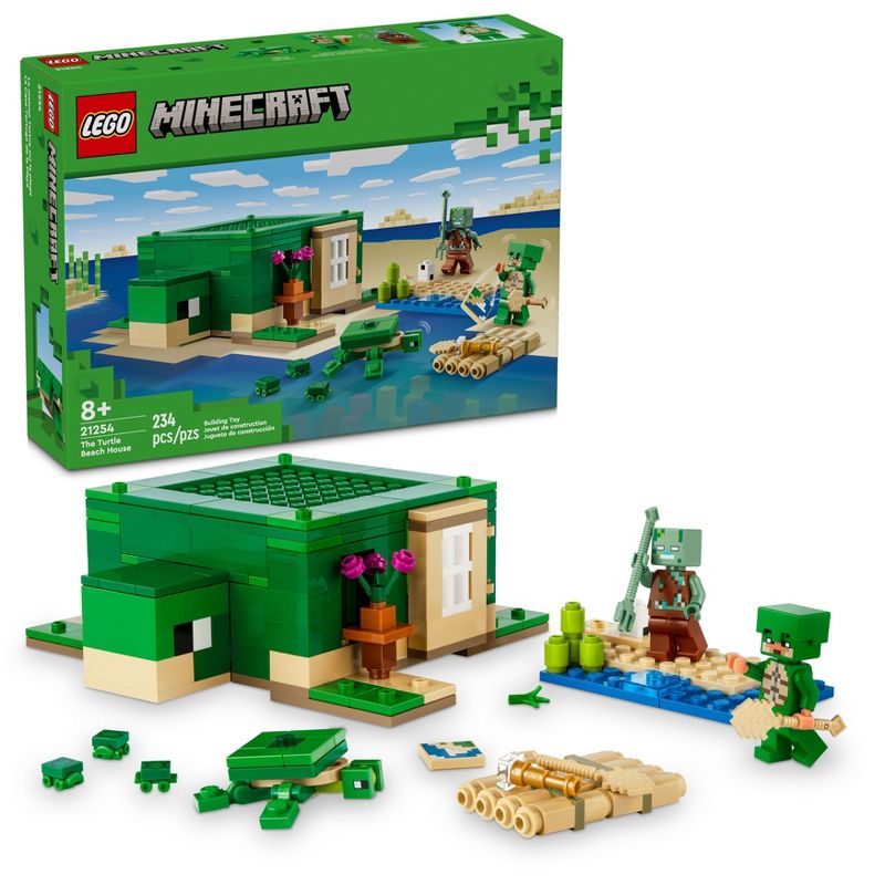 LEGO Minecraft The Turtle Beach House Construction Toy 21254, 1 of 9