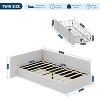 TackView Twin Daybed with Storage Drawers, Velvet Upholstered Corner Bed Frame with Headboard, Modern Bed with Bed Rails, for Home - 3 of 4
