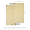 Black Stars Creme Bath Towel Set of 2 27x54  VHC Brands - 4 of 4