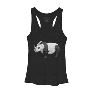 Women's Design By Humans The Wild Pandanoceros By CrazedGraphics Racerback Tank Top - 1 of 2