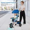 Safstar 5-in-1 Folding Trike for Toddlers 1-5 Years Old w/ Safety Harness Storage - 4 of 4