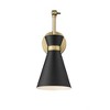 Mid-Century Wall Sconce - Adjustable Arm, 100W Incandescent, Damp Rated, Soriano Collection - 4 of 4