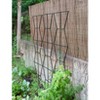 Achla Designs 84"H Powdercoated Wrought Iron Outdoor Garden Zigzag Screen Trellis Black - 4 of 4
