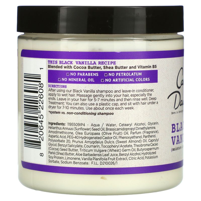Carol's Daughter Black Vanilla, Moisture & Shine System, Deep Conditioning Hair Smoothie, For Dry, Dull & Brittle Hair , 8 oz (226 g), 2 of 4