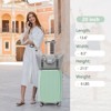 ORRD 20 Inch Carry On Luggage 3 Piece Set, Lightweight Hardshell Suitcase with Spinner Wheels & TSA Lock for Travel - 2 of 4