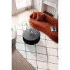VYNXARIA Modern Round Coffee Table with Eye-Catching Relief Design - Sleek Black Finish - 3 of 4