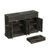 VYNXARIA Vintage Sideboard with X-Design, Two Drawers & Four Doors - 4 of 4