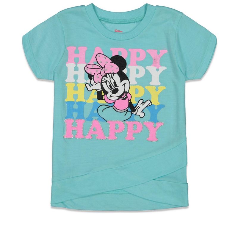 Disney Minnie Mouse Girls T-Shirt and Leggings Outfit Set Little Kid to Big Kid, 2 of 8