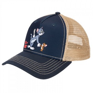 Adult Tom and Jerry Shaking Hands Low Profile Snapback Hat - 1 of 4