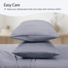 LuxClub 2 PC Performance Microfiber Solid Pillowcase Set - 2 of 4