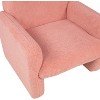 Lyngins Teddy Fleece Accent Chair, Single Sofa Chair with Arms and Pillow,Armchair Lounge Chair for Vanity,Living Room,Bedroom,Office - 4 of 4