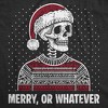 Mens Funny T Shirts Merry Or Whatever Sarcastic Christmas Party Graphic Novelty Tee For Men - Crazy Dog Men's T Shirt Gift For Christmas - 2 of 4