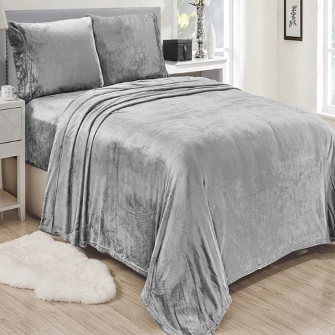 Brushed Silver Sheet Set