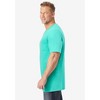 KingSize Men's Big & Tall Shrink-Less Lightweight Longer-Length V-Neck T-Shirt - 4 of 4