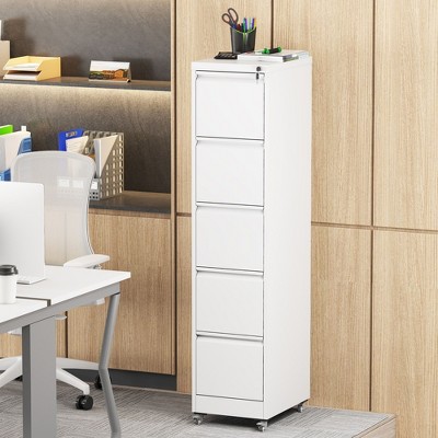 NicBex 2 Drawer File Cabinet with Lock,Office Cabinet with Handle Free Design,Modern Storage Cabinet,Filing Cabinet for Home Office