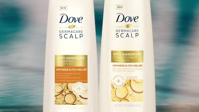 Dove Beauty Dermacare Anti-Dandruff Shampoo - 12 fl oz, 2 of 15, play video