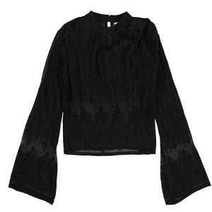 bar III Womens Pleated Knit Blouse - 1 of 2