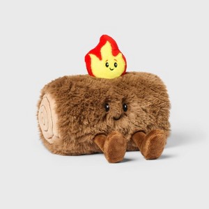 6" Yule Log Stuffed Animal - Gigglescape™: Polyester, 1 Year+, Character Theme, 0.2 lbs - 1 of 3