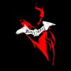 Men's The Batman Artistic Red & White Graffiti T-Shirt - 2 of 4