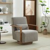 Tinyhomie Set of 2 26 Inch Modern Boucle Lounge Chairs Solid Wood Frame - 2 of 4