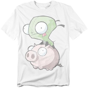 Invader Zim Gir And Pig Adult T-Shirt - 1 of 4