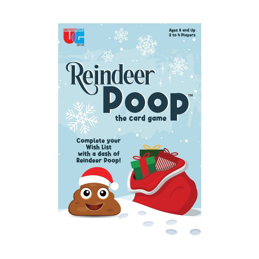 University Games Reindeer Pop - The Card Game: Party Games for 2-4 Players, Includes Cards & Instructions