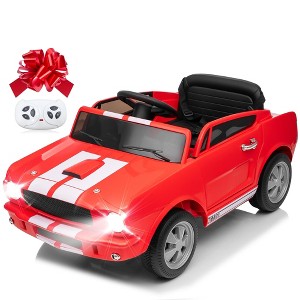 Licensed Shelby GT350 12V Toddler Ride on Toys Cars, Kids Electric Vehicle w/Remote Control, Soft Start, Rear Suspension, Bluetooth, 3 Point Safe Belt - 1 of 4