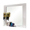 Royal Hampton Dresser Mirror, 46 Inch Glossy White Lacquer, Solid Wood Frame - 4 of 4