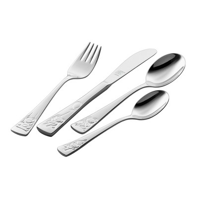 ZWILLING TWIN Kids Teddy 4-pc 18/10 Stainless Steel Flatware Set