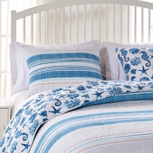 Greenland Home Fashions 2102BS Pebble Beach Standard Sham,20x26 Inches - 1 of 4