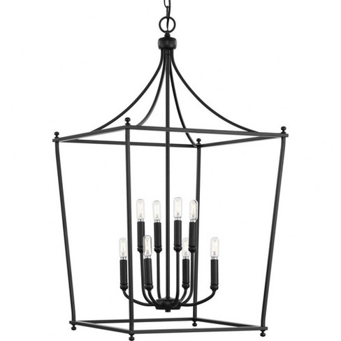 Progress Lighting Parkhurst 8-Light Foyer Pendant, Matte Black, No Shade - image 1 of 1