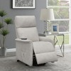 Fabric Power Lift Recliner with Wired Remote, Massage, Heat Function and Side Pockets - 2 of 4