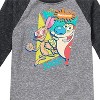 Boys' - Ren & Stimpy - Ren and Stimpy Retro Nickelodeon Logo Raglan Graphic T-Shirt - 2 of 3