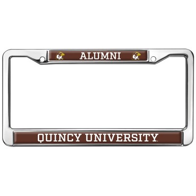 Quincy University Alumni Full Size Standard License Plate Metal Frame