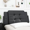 vidaXL Headboard Cushion Black 39.4" Faux Leather - 3 of 4