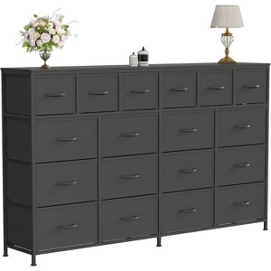 63''w Dresser with 18 Fabric Drawers Dresser for Bedroom with Charging Station - 1 of 4