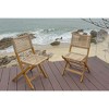 Nordlys set of 2 Wood and Rope Chairs Exotic Boho Outdoor - 4 of 4