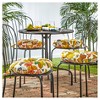 Kensington Garden 4pc 15"x15" Outdoor Bistro Chair Cushions - 2 of 4