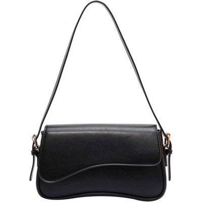 BEAFUP Shoulder Bag for Women Y2K Trendy Purse Vegan Leather Hobo Handbags Clutch Saddle Bag with 2 Removable Strap