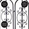 Plow & Hearth Montebello Iron Garden Fencing with Gate - 4 of 4