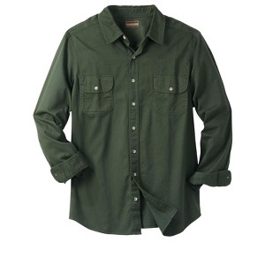 Boulder Creek by KingSize Men's Big & Tall Long Sleeve Denim And Twill Shirt - 1 of 4