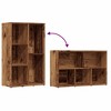 CLIHOME Freestanding Display Bookcase, Engineered Wood Kitchen Sideboard Book Cabinet - 4 of 4