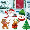 5-Pack Christmas Yard Signs, Outdoor Holiday Decorations with Santa, Reindeer, Snowman for Lawn and Garden Decor - 3 of 4