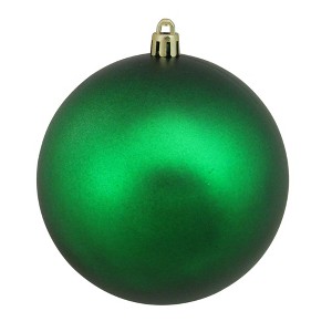 Northlight 4" Shatterproof Matte Christmas Ball Tree Ornament - Green - 1 of 2