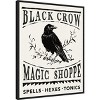 Amanti Art Black Crow Halloween Dark by Anne Tavoletti Canvas Wall Art Print Framed 23-in. x 28-in. - 3 of 4