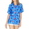 HAPPY BAY Women's Casual Beach 4th of July Short Sleeve Blouse Shirt Patriotic Button Up Dress Tops Tee Shirts Summer Hawaiian Blouses - 4 of 4