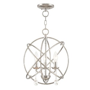 Livex Lighting Aria 3 - Light Chandelier in  Polished Nickel - 1 of 1