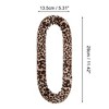 Unique Bargains Women's Small Leopard Print Hair Rollers 11.42"x5.31" Brown 1pc - 4 of 4
