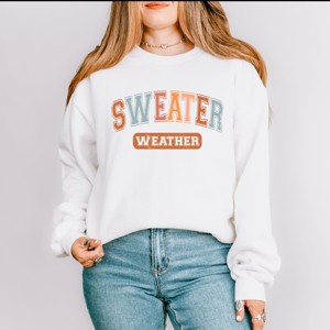 Simply Sage Market Varsity Sweater Weather Sweatshirt - 1 of 4
